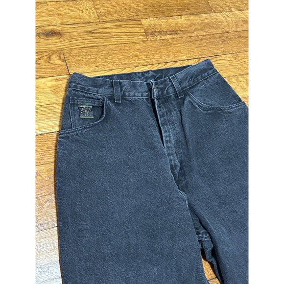 Vintage Wrangler Womens Mom Jeans Size 12L Tall 26x34 High Rise Denim USA Made - Picture 3 of 6